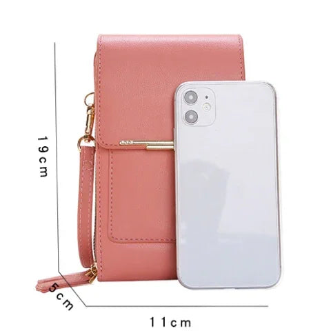 HOT SALE 45%š„Anti-Theft RFiD Touch Screen Leather Shoulder Bag