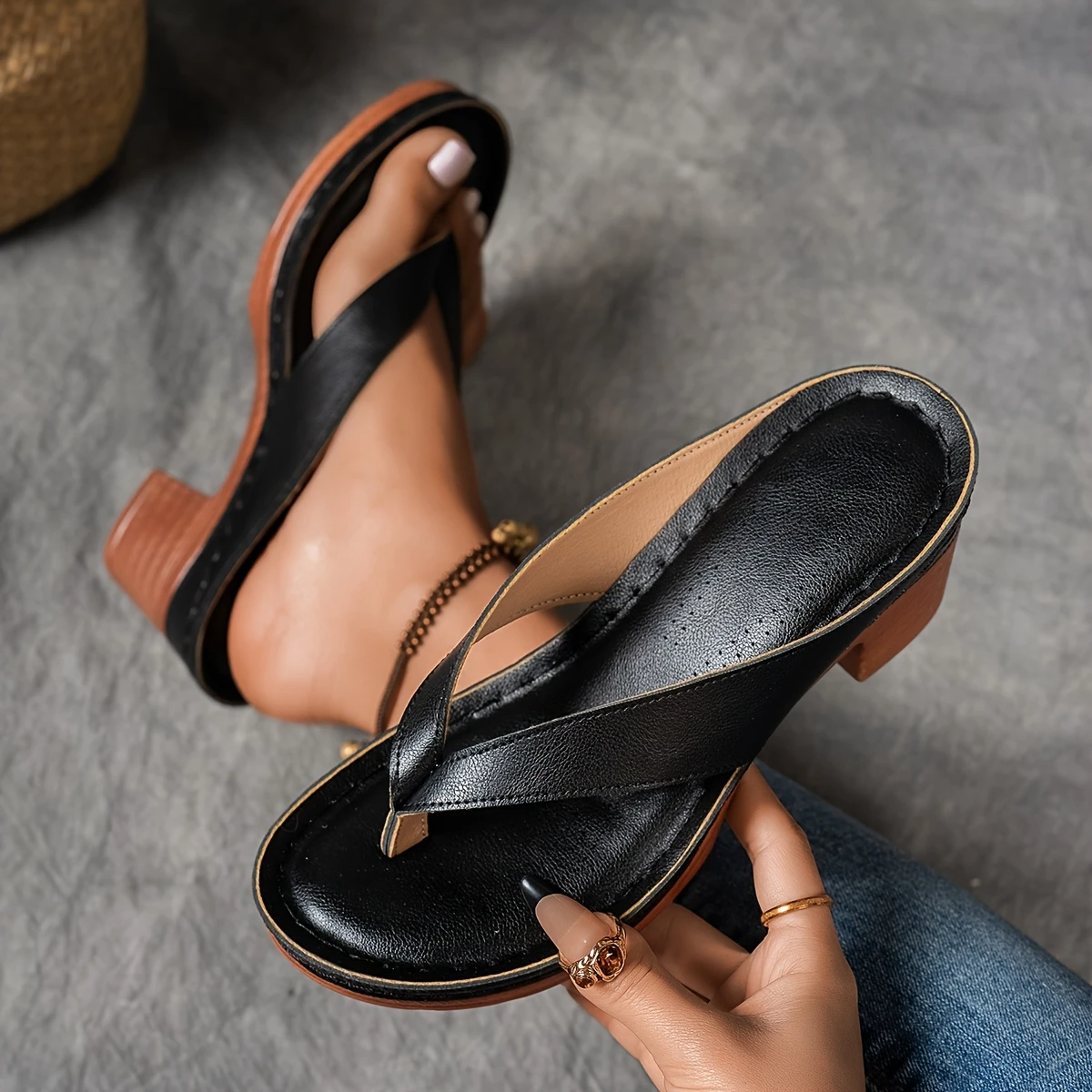 🌼Spring Sale 49% Off❤️ Women's Stylish High-Heeled Summer Sandals | Comfortable, Breathable & Versatile