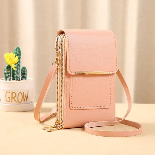 HOT SALE 45%š„Anti-Theft RFiD Touch Screen Leather Shoulder Bag