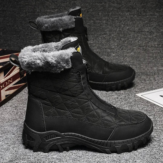 (⏰Limited Time 49% Discount Event) Men's Winter Warm Wide Toe Orthopedic Arch Support Snow Boots Waterproof Non-slip Anti-puncture Work Boots