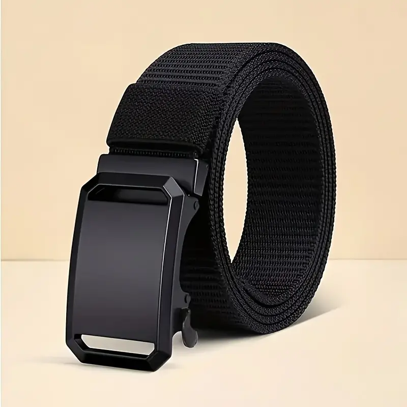 Men's Stylish Canvas Belt with Automatic Buckle