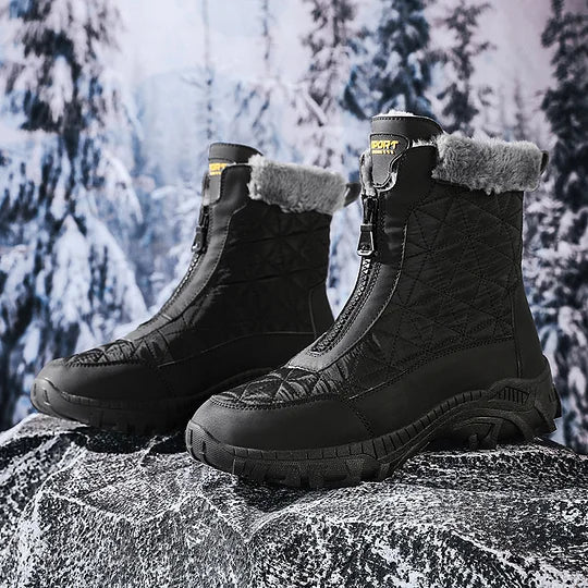 (⏰Limited Time 49% Discount Event) Men's Winter Warm Wide Toe Orthopedic Arch Support Snow Boots Waterproof Non-slip Anti-puncture Work Boots