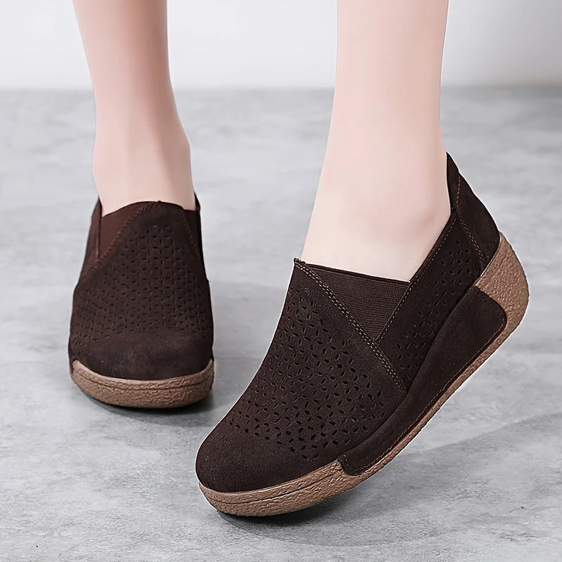 Spring & Summer 50% Offđ Womenâs Orthopedic Flats Platform Walking Shoes, Comfort Leather Loafers