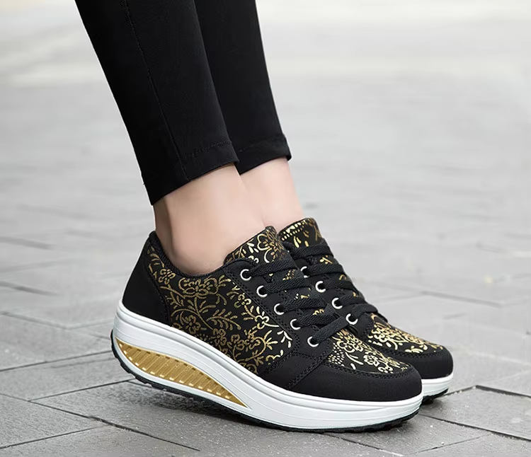 💮 Spring Special 49% Off💝 Women's Orthopedic Slimming Toning Platform Sneakers, Comfort Walking Shoes