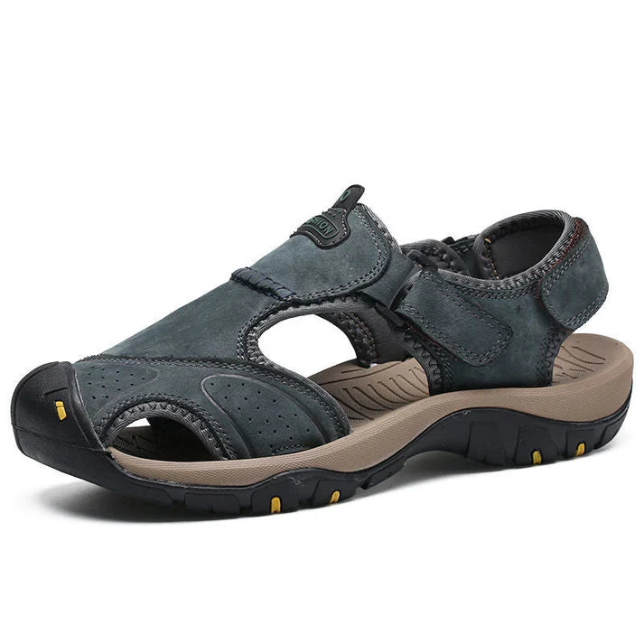 On This Week Sale off 70%🔥 Men's Outdoor Leather Orthopedic Summer Sandals