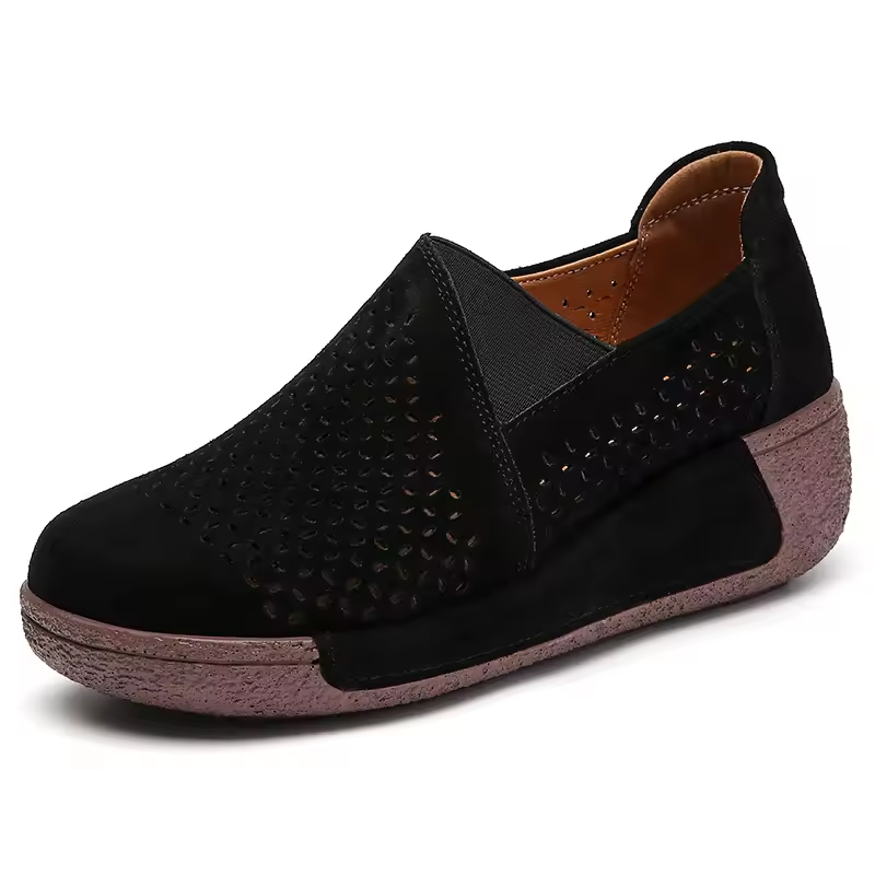 Spring & Summer 50% Offđ Womenâs Orthopedic Flats Platform Walking Shoes, Comfort Leather Loafers