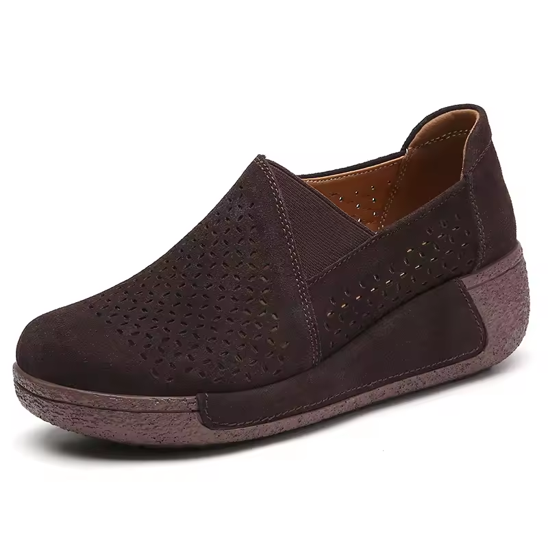 Spring & Summer 50% Offđ Womenâs Orthopedic Flats Platform Walking Shoes, Comfort Leather Loafers