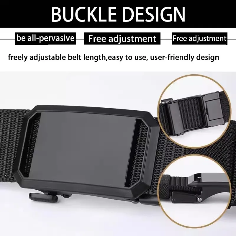 Men's Stylish Canvas Belt with Automatic Buckle