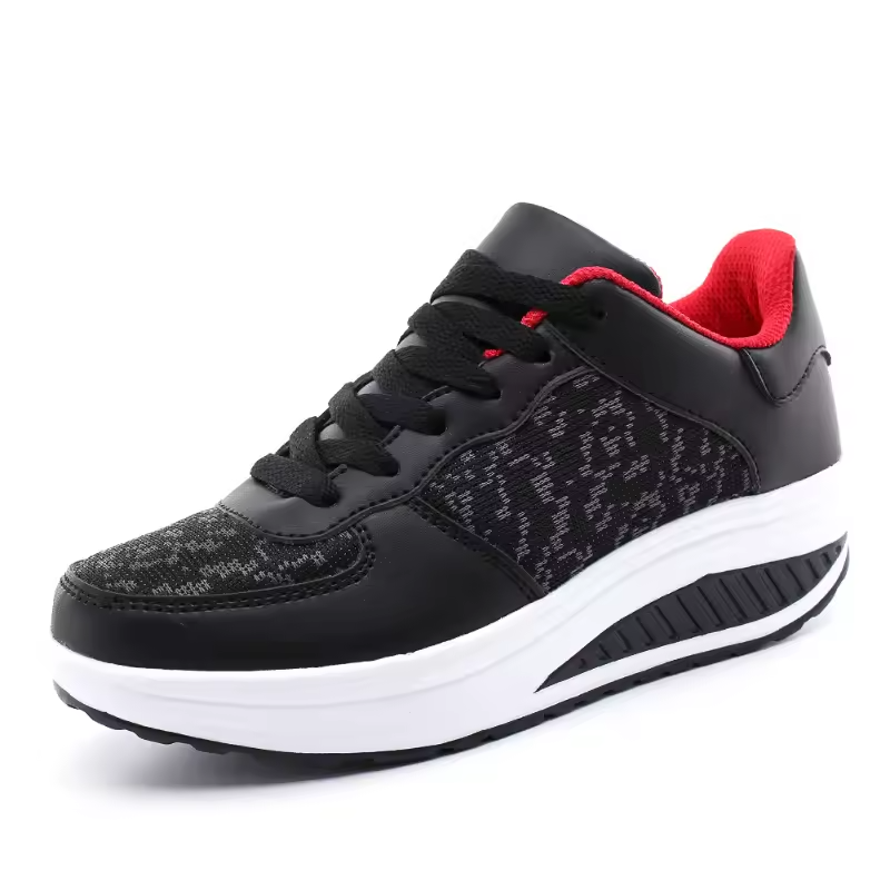 Spring Special 49% Off💝 Women's Orthopedic Lace-Up Leather Platform Sneakers – Casual Walking Shoes