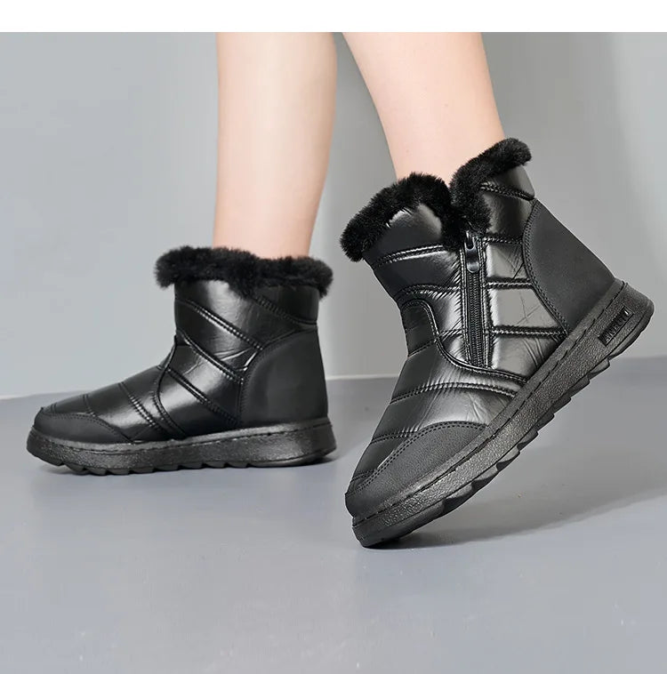 Women Comfortable Shock Absorption Waterproof Snow Boots
