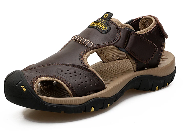 On This Week Sale off 70%🔥 Men's Outdoor Leather Orthopedic Summer Sandals
