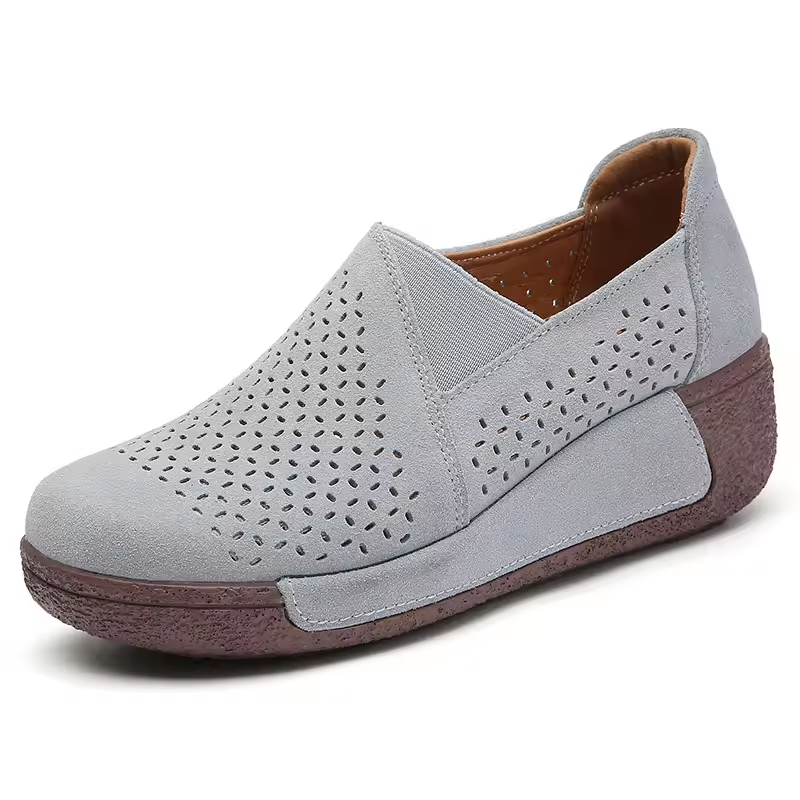 Spring & Summer 50% Offđ Womenâs Orthopedic Flats Platform Walking Shoes, Comfort Leather Loafers