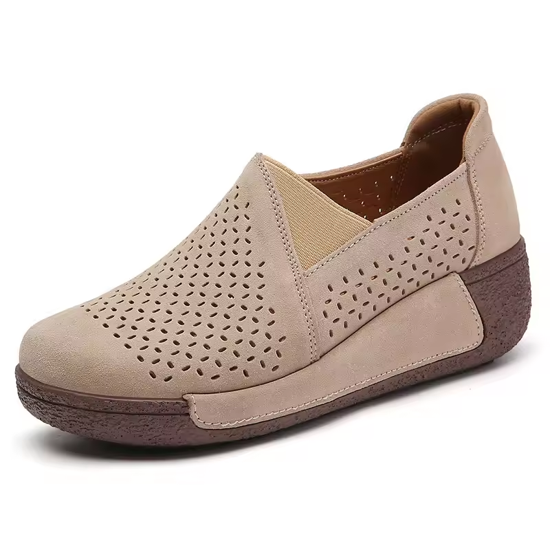 Spring & Summer 50% Offđ Womenâs Orthopedic Flats Platform Walking Shoes, Comfort Leather Loafers