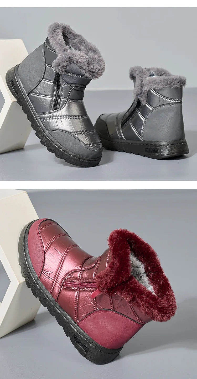 Women Comfortable Shock Absorption Waterproof Snow Boots