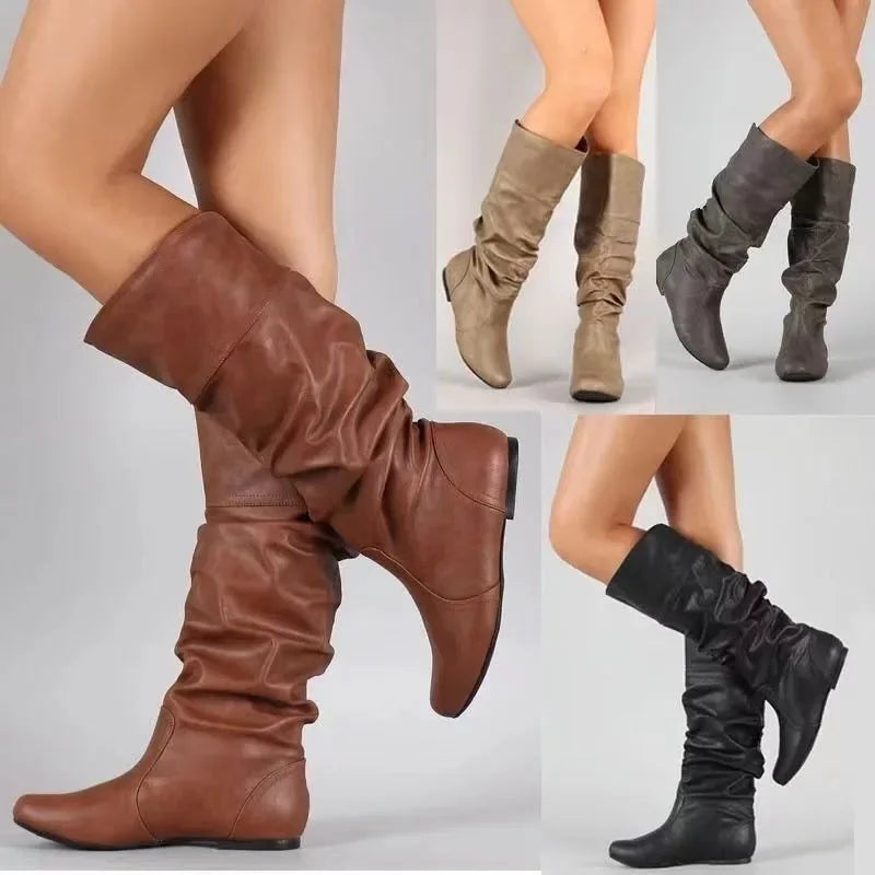 HOT SALE 45%š„Women Knee High Boots Autumn Winter 2024