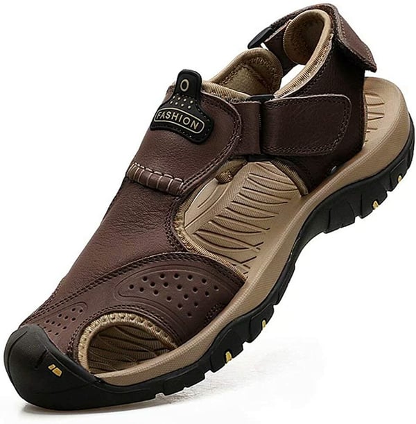 On This Week Sale off 70%🔥 Men's Outdoor Leather Orthopedic Summer Sandals