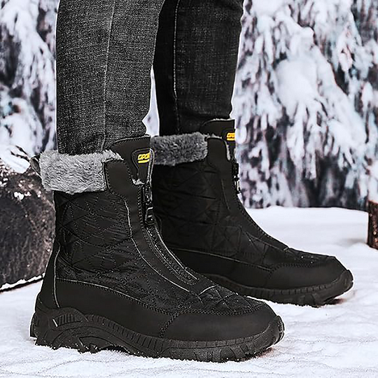 (⏰Limited Time 49% Discount Event) Men's Winter Warm Wide Toe Orthopedic Arch Support Snow Boots Waterproof Non-slip Anti-puncture Work Boots