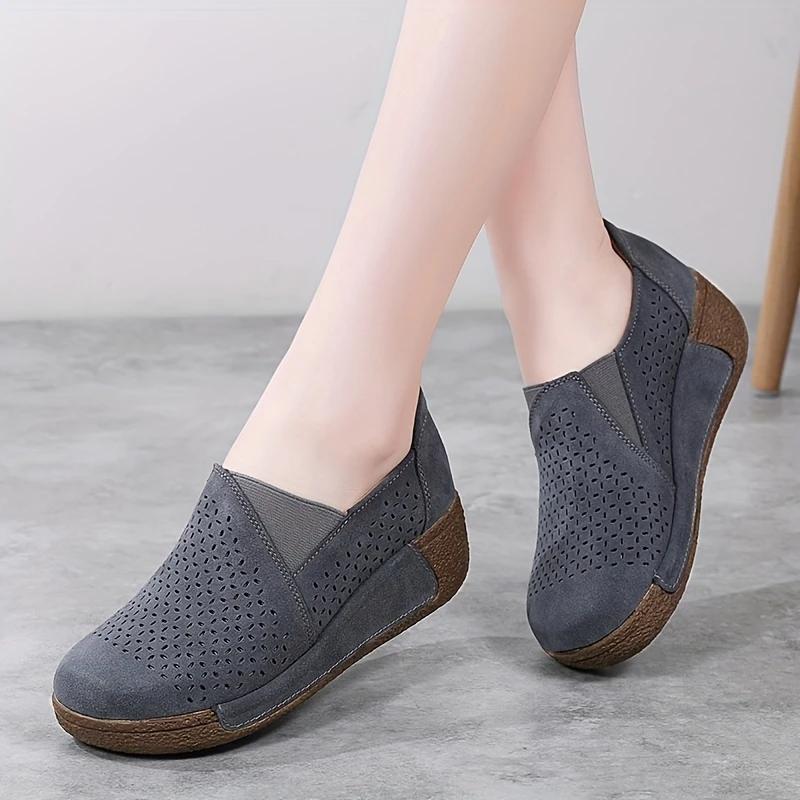 Spring & Summer 50% Offđ Womenâs Orthopedic Flats Platform Walking Shoes, Comfort Leather Loafers