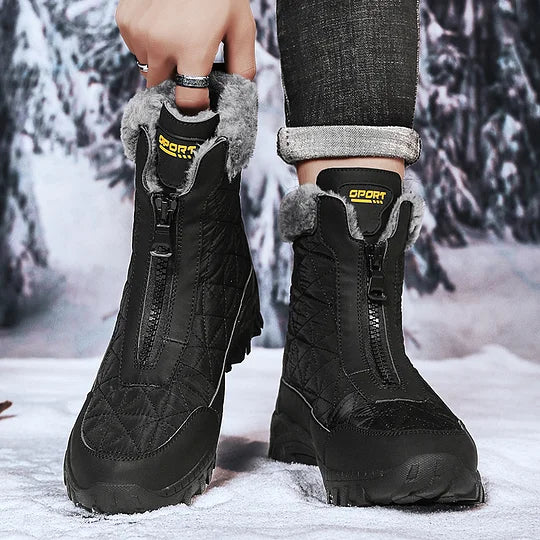(⏰Limited Time 49% Discount Event) Men's Winter Warm Wide Toe Orthopedic Arch Support Snow Boots Waterproof Non-slip Anti-puncture Work Boots