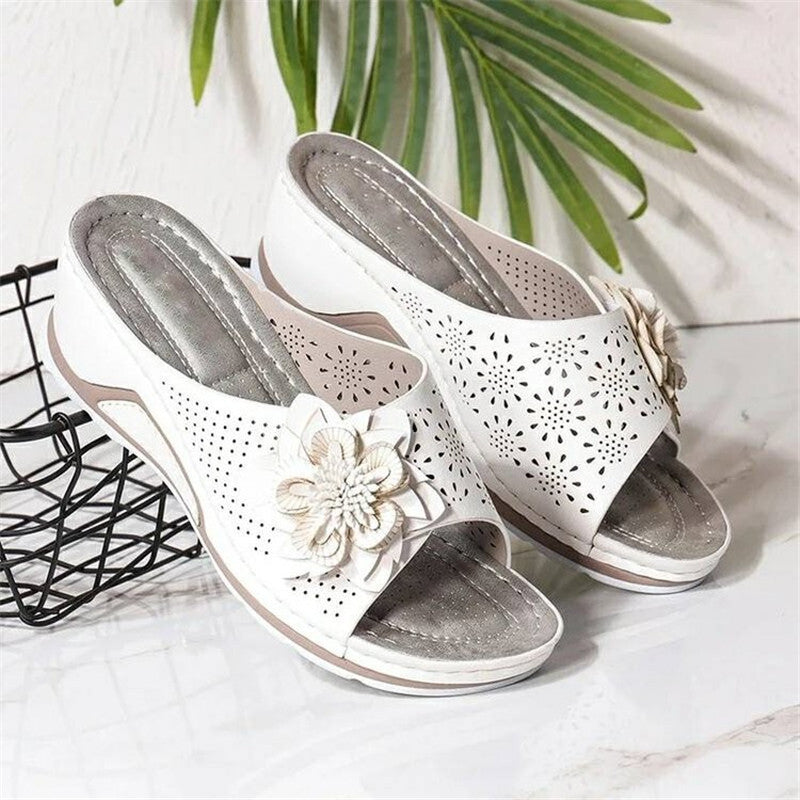 Leather Soft Footbed Orthopedic Arch-Support Sandals