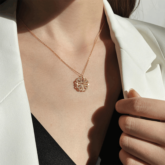 Four-Leaf Heart Shape Necklace