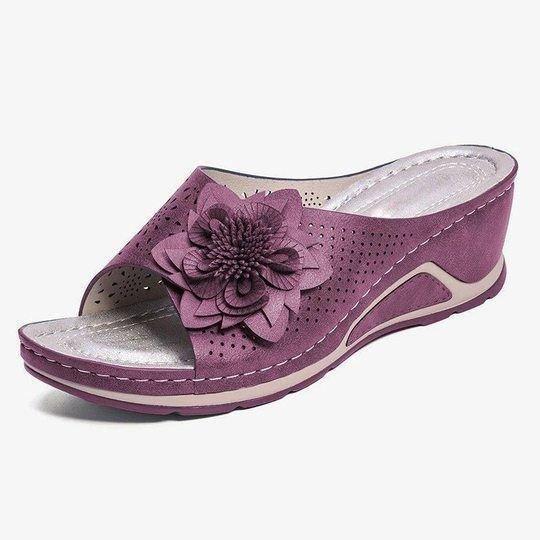 Leather Soft Footbed Orthopedic Arch-Support Sandals