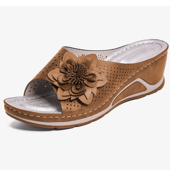 Leather Soft Footbed Orthopedic Arch-Support Sandals