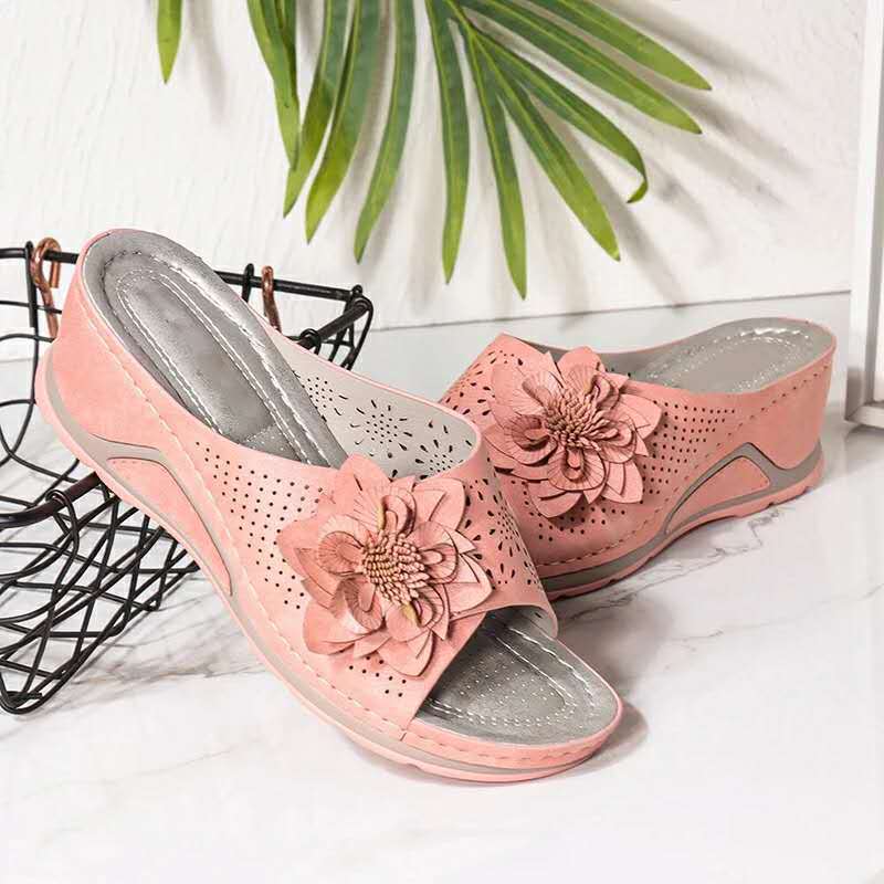 Leather Soft Footbed Orthopedic Arch-Support Sandals