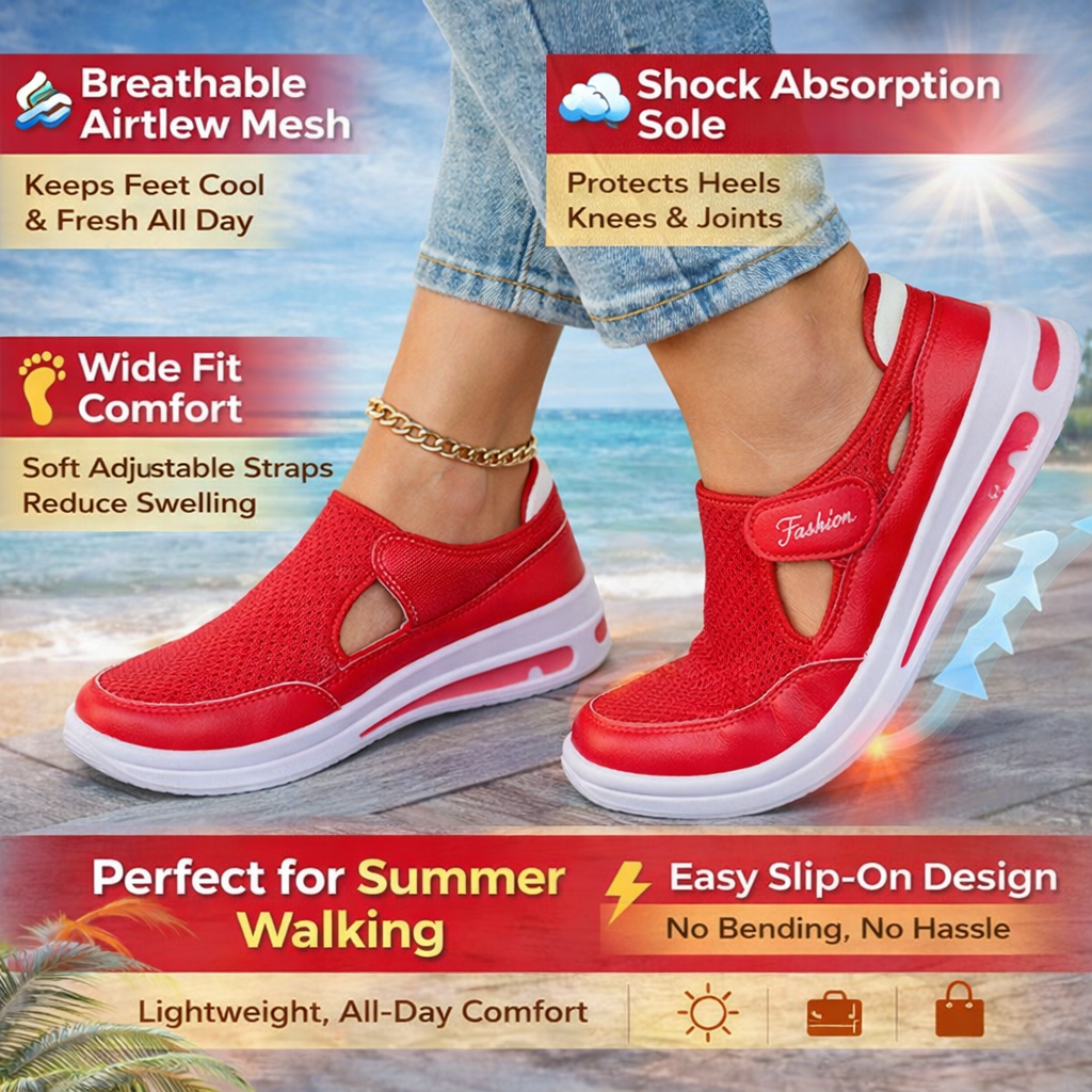 Women's Orthopedic Breathable Slip-On Shoes, Mary Jane Hybrid Sneakers