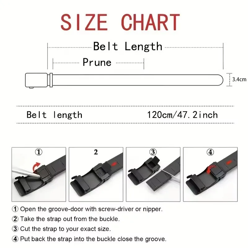 Men's Stylish Canvas Belt with Automatic Buckle