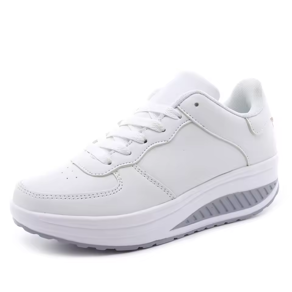 Spring Special 49% Off💝 Women's Orthopedic Lace-Up Leather Platform Sneakers – Casual Walking Shoes